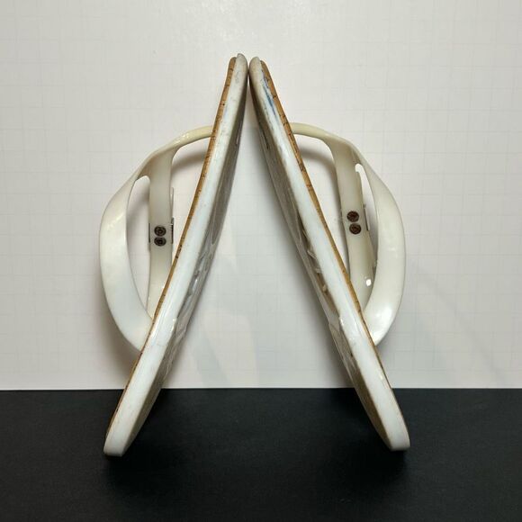 Girls MICHAEL KORS White Cork Print Footbed Flip Flop Sandals / Size 2 - Picture 6 of 8